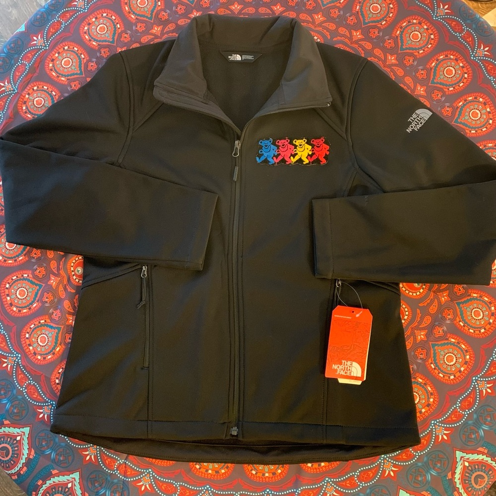 🌺Women’s The North Face Jacket with Grateful Dead Dancing Bears patch, Large🌺